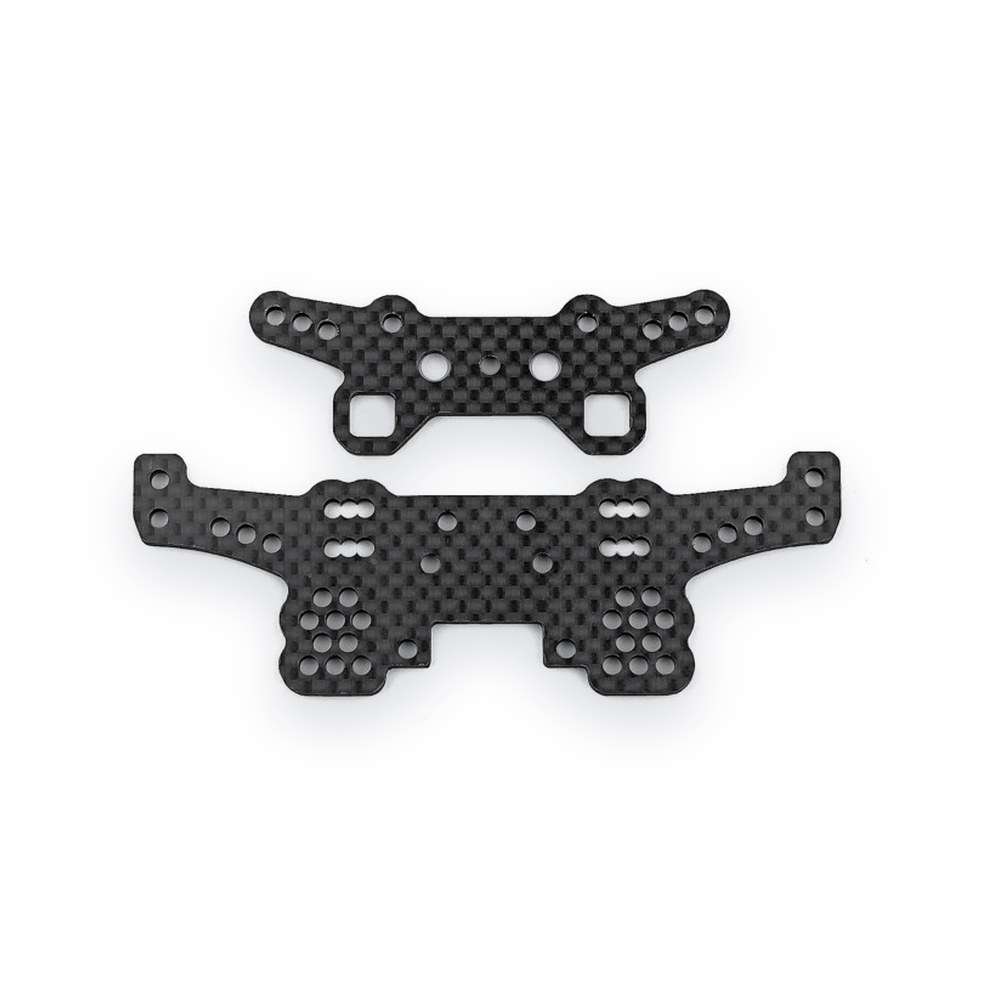 Associated DC10 Shock Towers, Front and Rear, Carbon Fiber