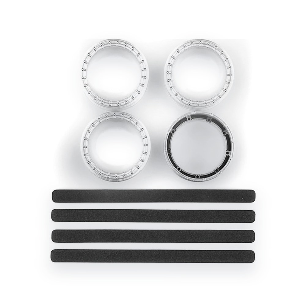 Associated DC10 FT Adjustable Wheel Rims, White