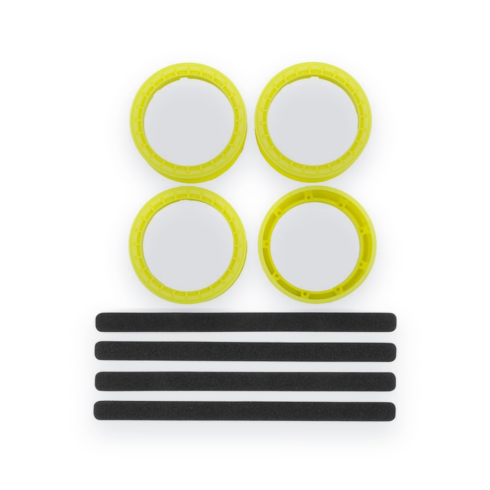 Associated RC10 FT Adjustable Wheel Rims, Fluorescent Yellow
