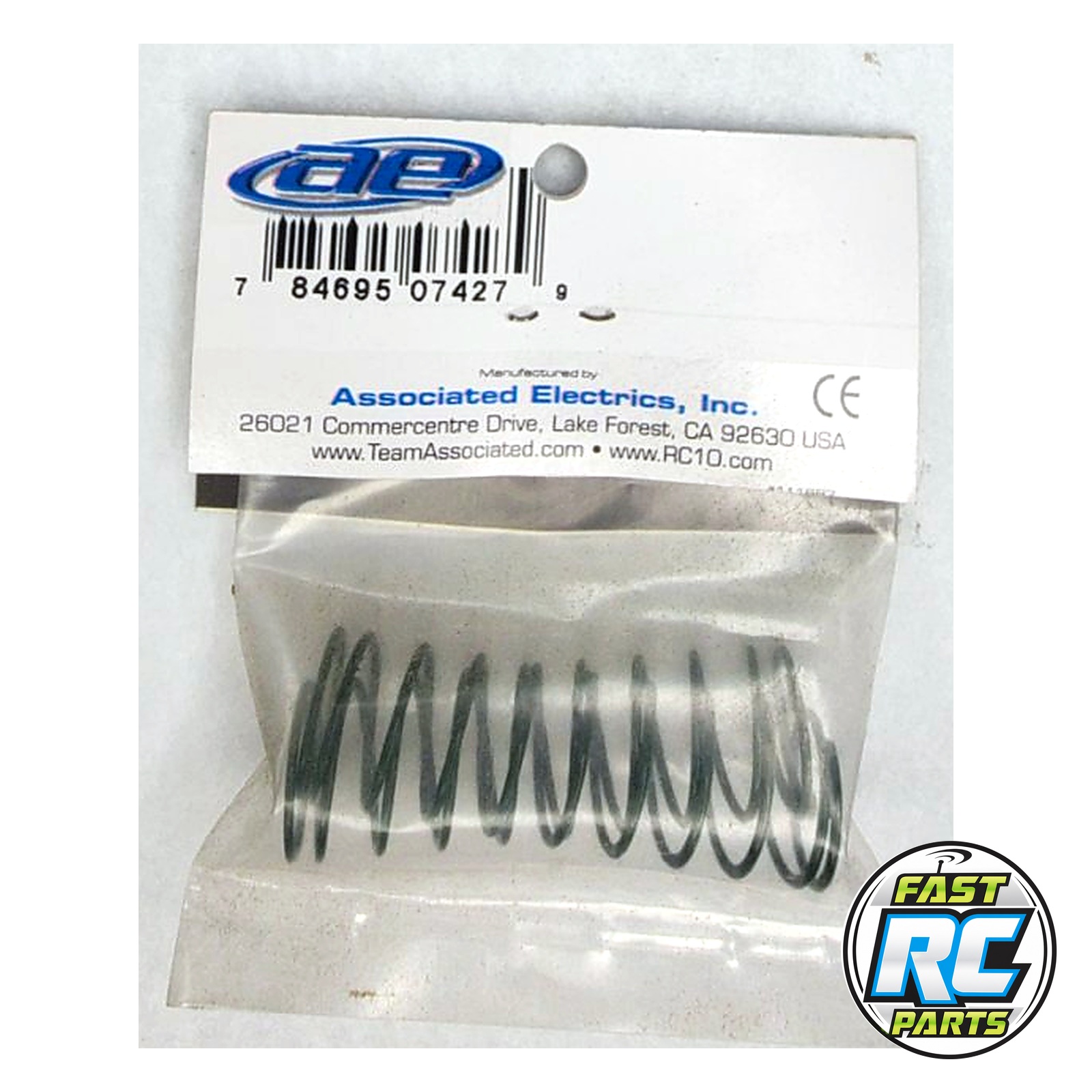 Associated Front Spring, 2.25 inch, Green, T2 (2)