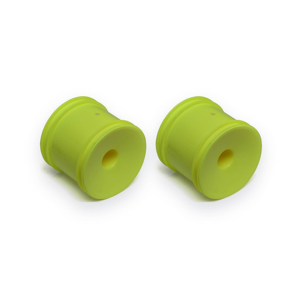 Associated 2WD Truck Wheels, 2.2in, 12mm Hex, Yellow