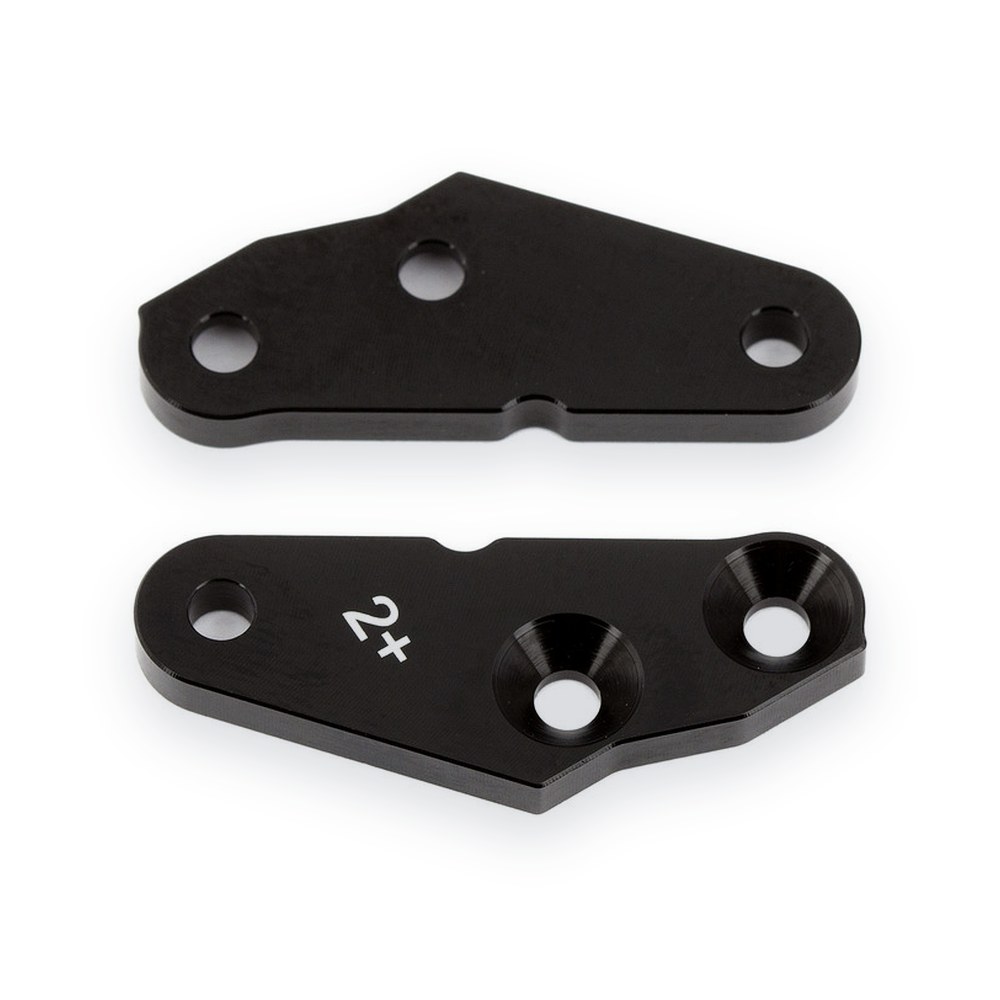 Associated FT RC8B3 Steering Block Arms, +2 Deg., Aluminum