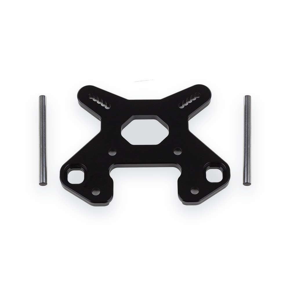 Associated Rc8B4 Shock Tower, Front, V2, Black Aluminum