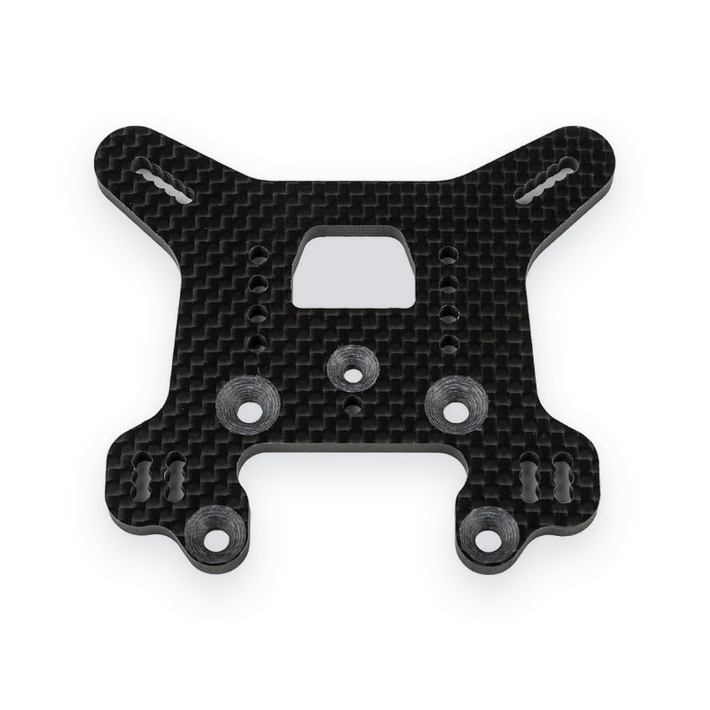 Associated RC8B4.1 FT Rear Shock Tower, 36.5, Carbon Fiber