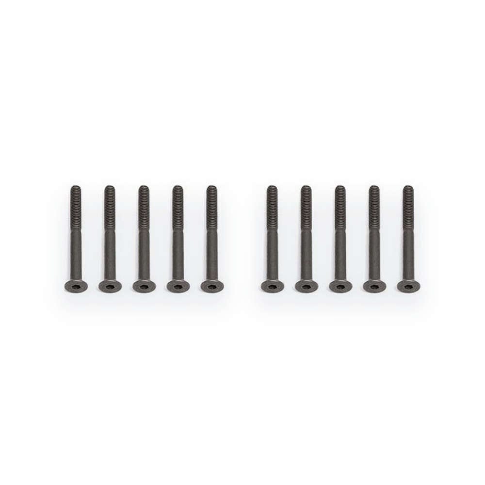 Associated FHCS Flat Head Cap Screws, M3x30mm (10)