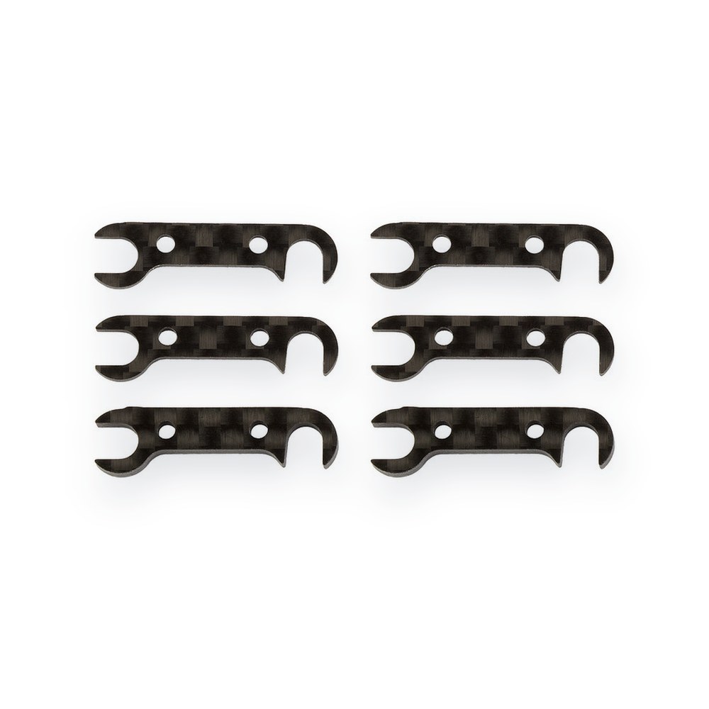 Associated RC10B74 FT Graphite Rear Hub Link Shim Set