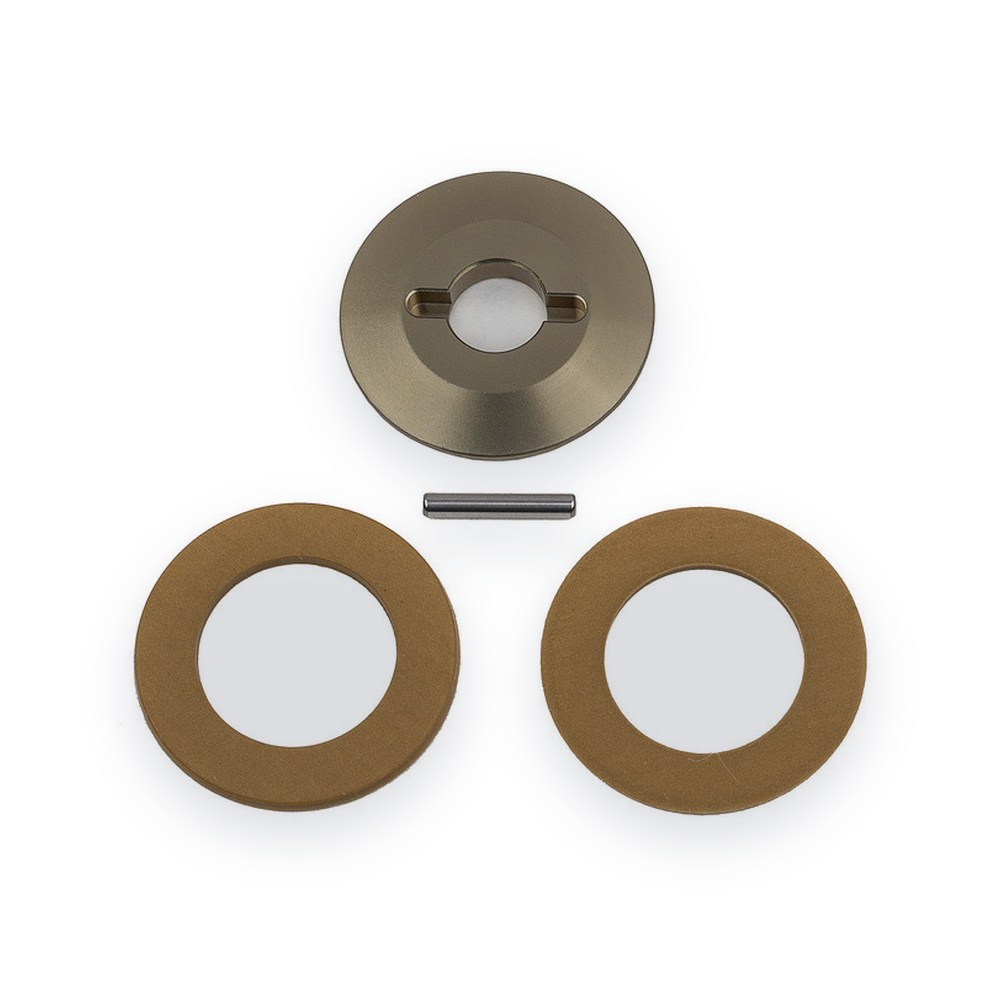 Associated RC10B74.2 FT Decoupled Slipper Hub, with Pads
