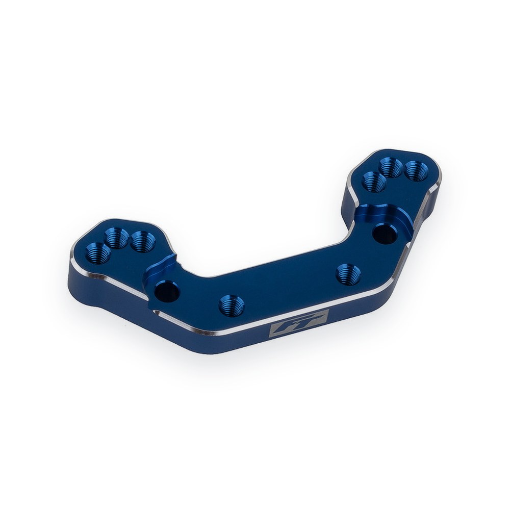 Associated RC10B7 FT Ballstud Mount, +2mm, Blue Aluminum