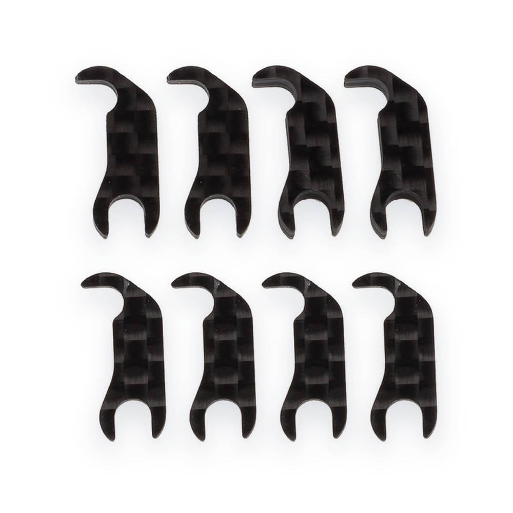 Associated RC10B7 FT Steering Block Mount Shim Set, carbon fiber