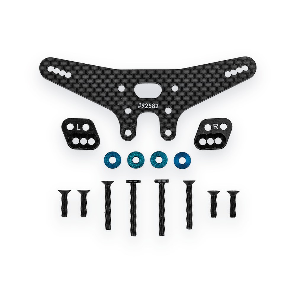 Associated Gull Dropper and Rear Shock Tower Conversion Set, Ft, -2, for RC10b7.1