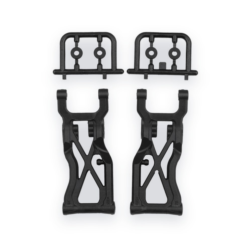 Associated Rear Suspension Arms, V2, 78mm, for RC10b7
