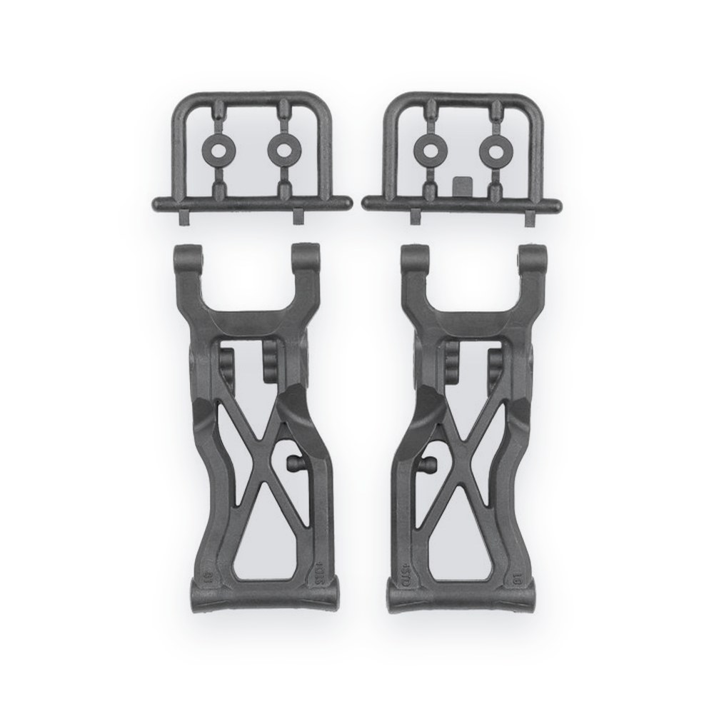 Associated Carbon Rear Suspension Arms, FT, V2, 81mm, for RC10B7