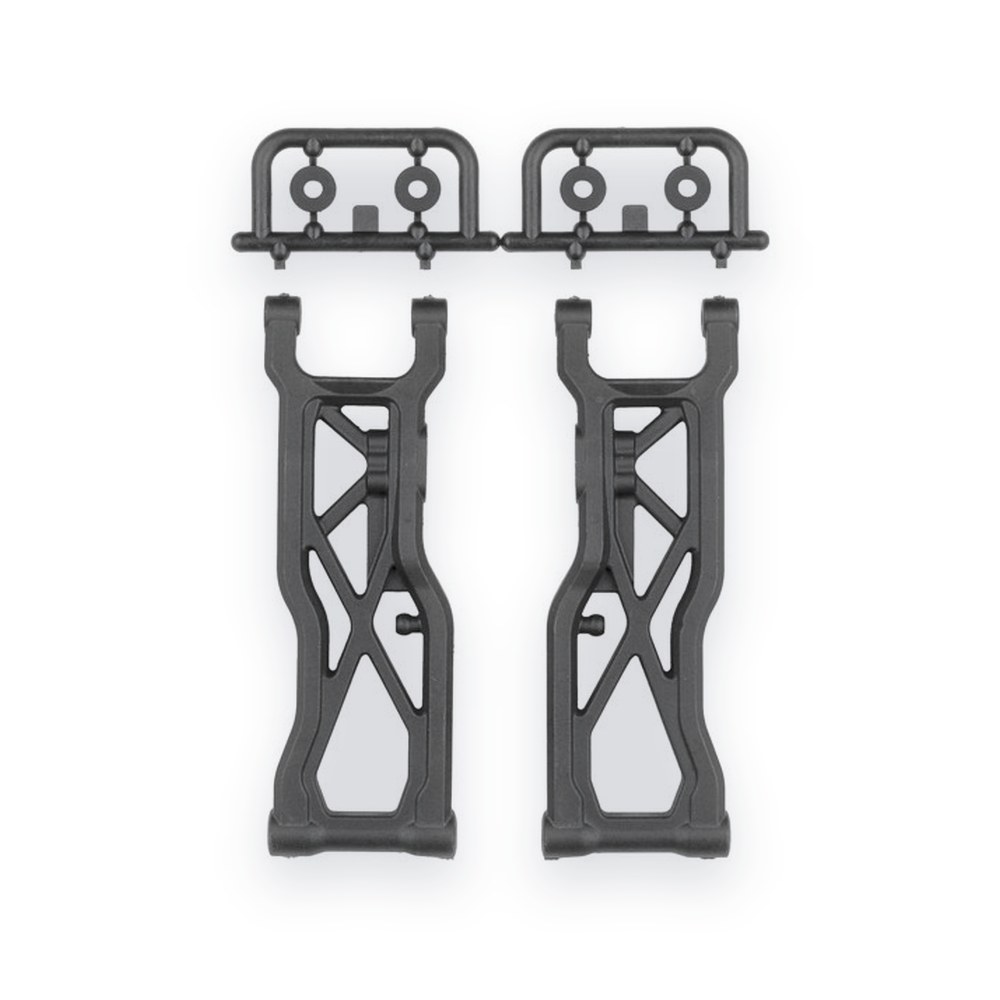Associated Carbon Rear Suspension Arms, FT, 98.5mm, for RC10T84