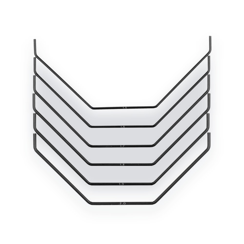 Associated Rear Anti-Roll Bar Set, 1.5 - 2.0mm, for RC10T84