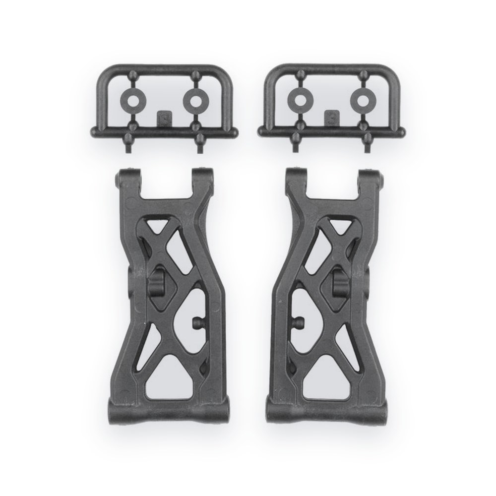 Associated Carbon Front Suspension Arms, FT, 73mm, for RC10B84