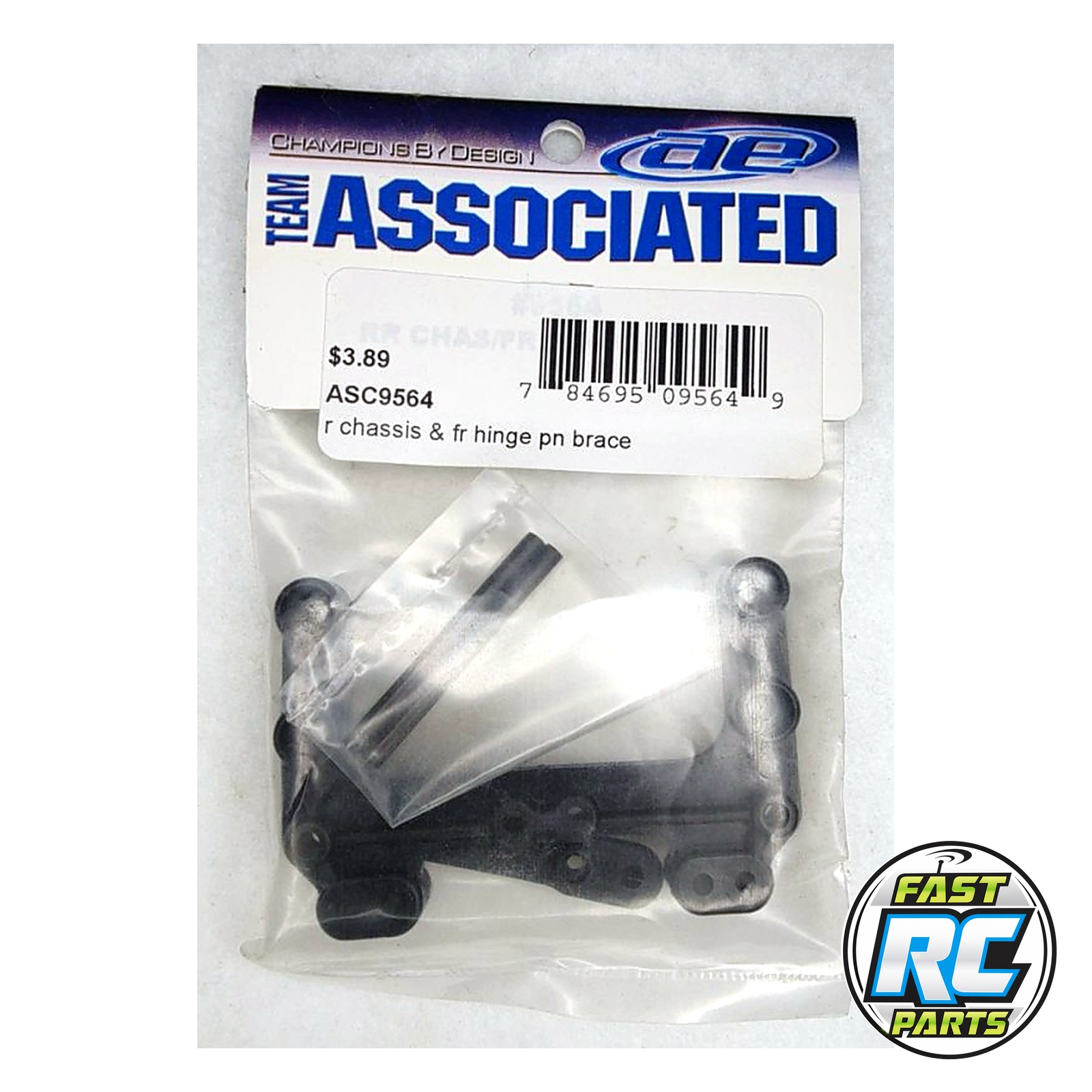 Associated RC10B4 Rear Chassis Brace and Front Hinge Pin Brace