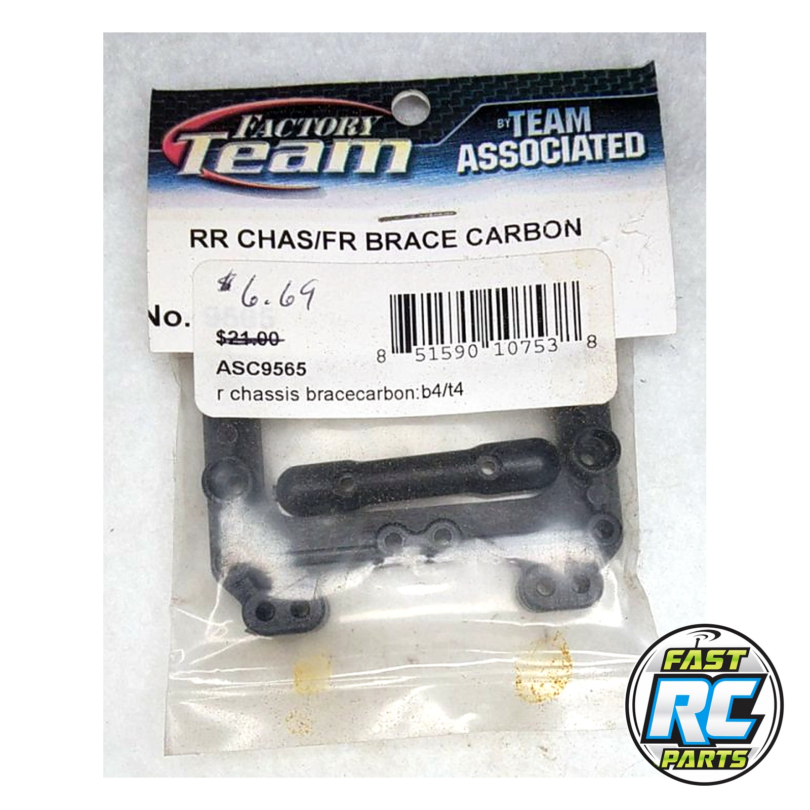 Associated RC10B4 Factory Team Rear Chassis Brace and Front Pin Brace
