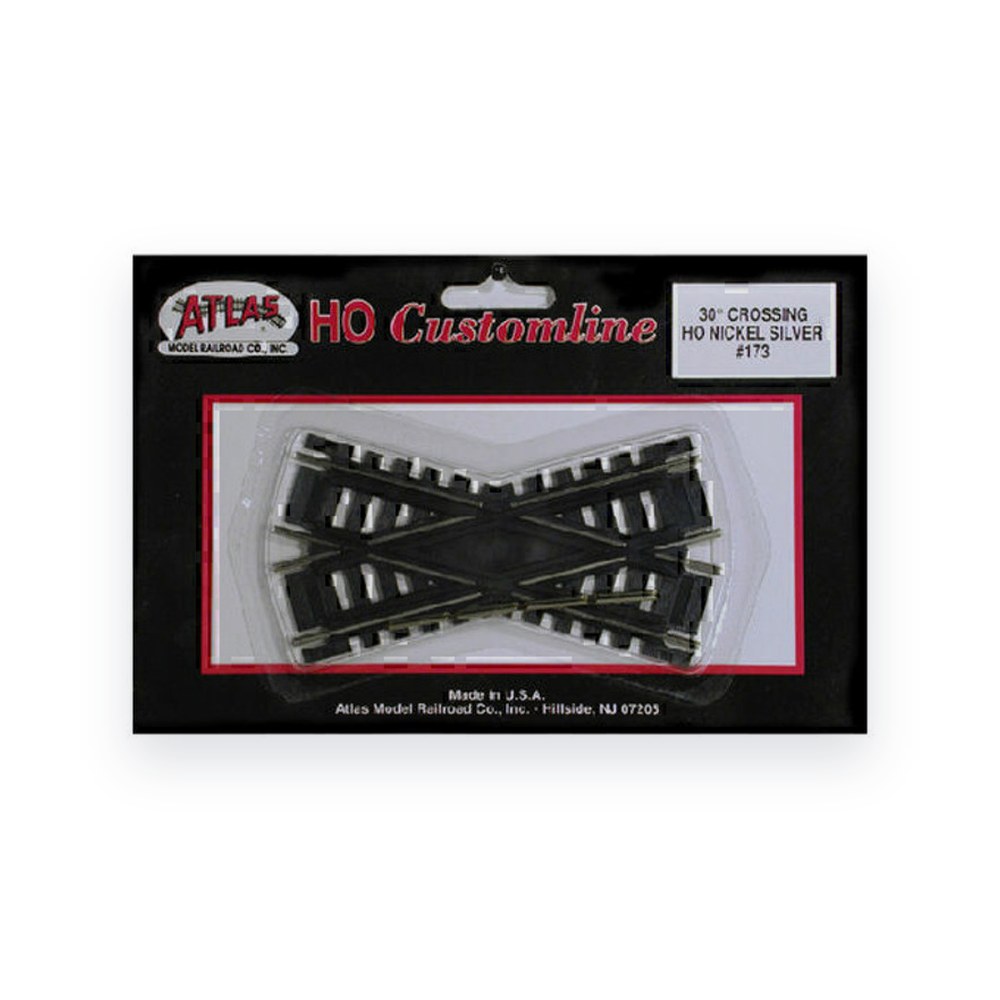Atlas Trains HO Code 100 Custom Crossing, 30 Degree