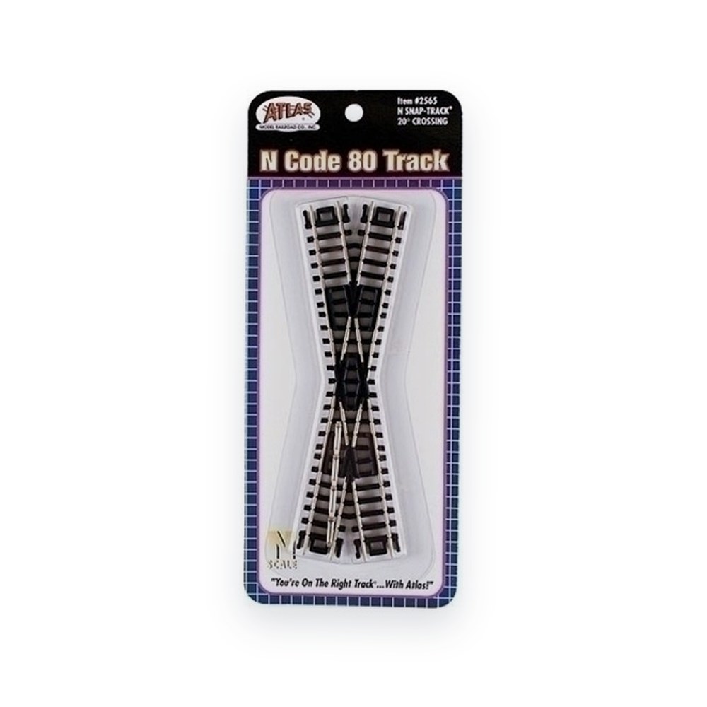 Atlas Trains N Code 80 Crossing, 20 Degree