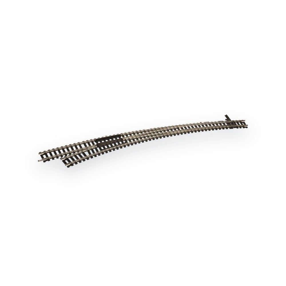 Atlas Trains Ho Curved Left-Hand Turnout, Code 100