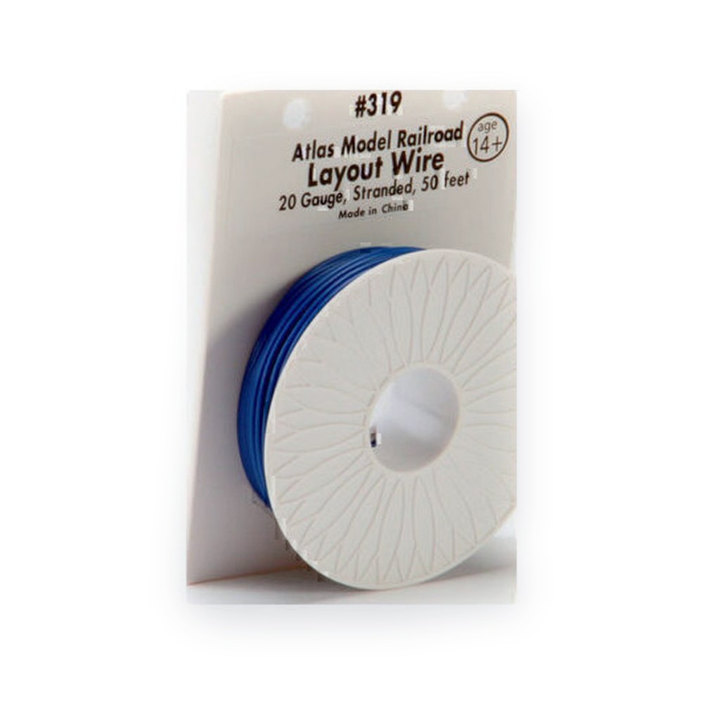 Atlas Trains 50' Stranded Wire, 20 Gauge/Blue