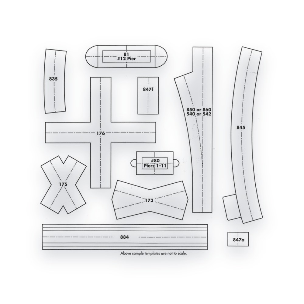 Atlas Trains Ho Track, Planning Templates