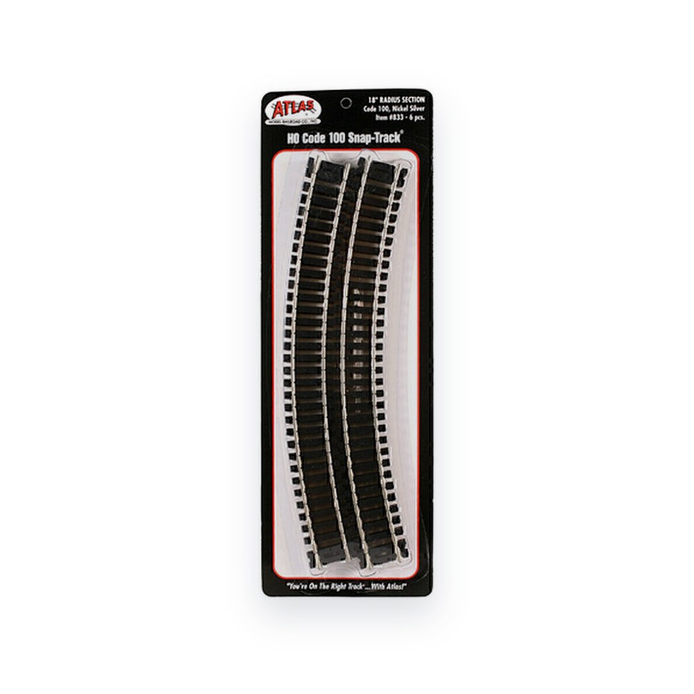 Atlas Trains Ho Curve, C100 18 Radius (6)