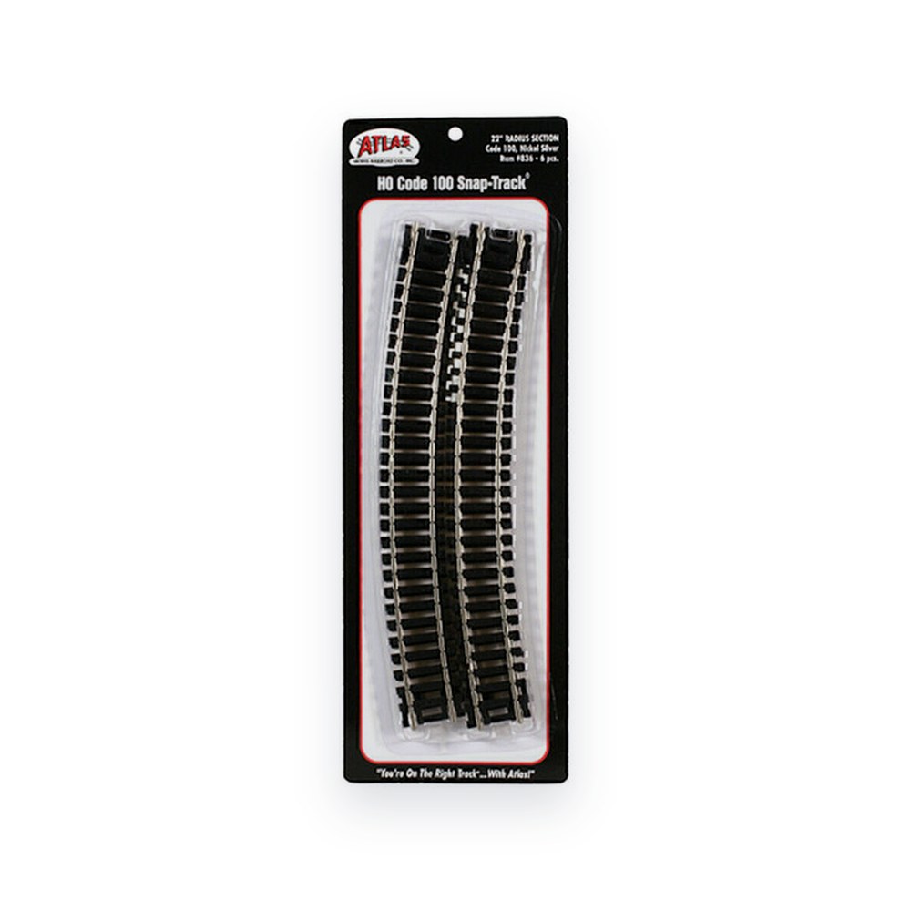 Atlas Trains Ho Curve, C100 22 Radius (6)