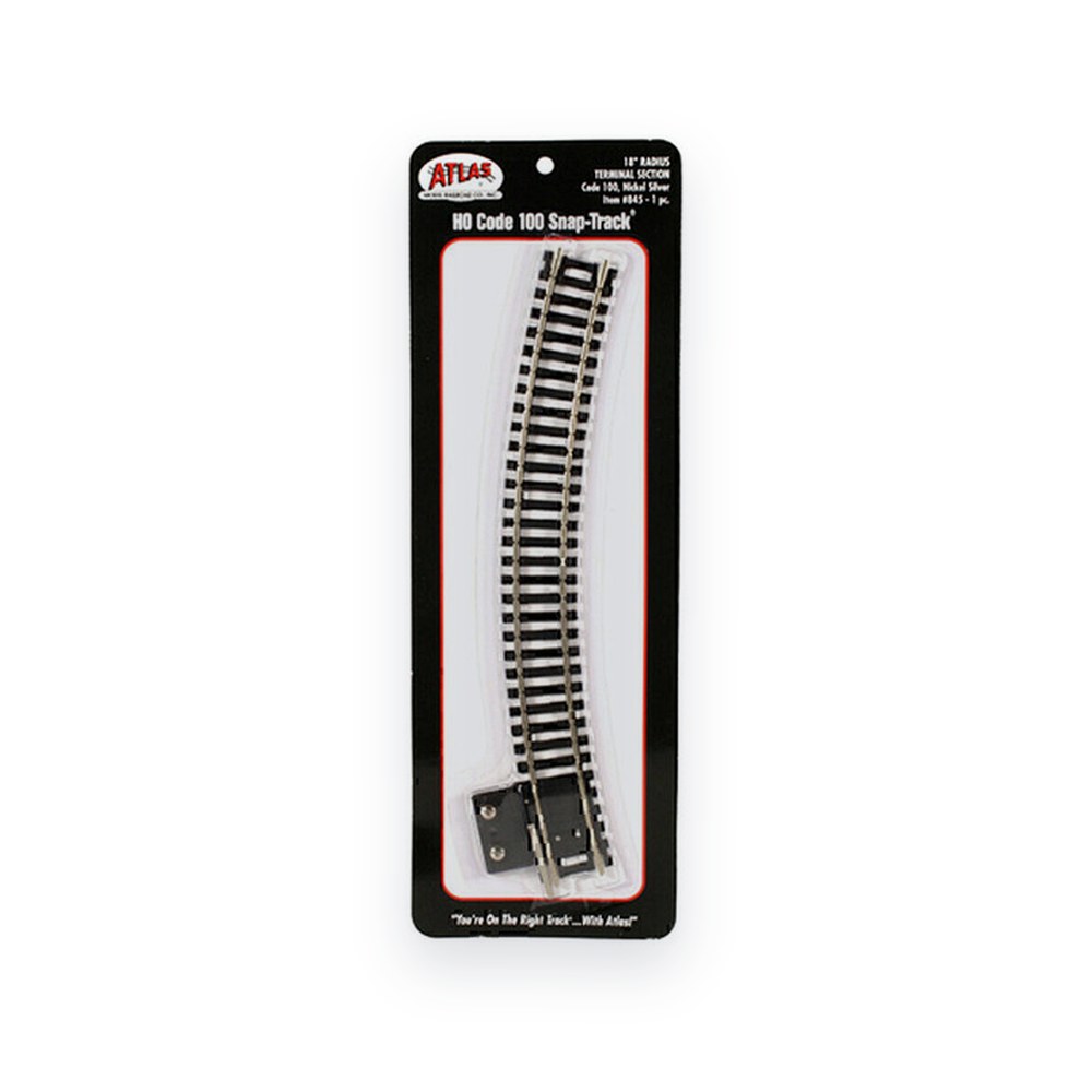 Atlas Trains Ho Curve Term, C100 18 Radius
