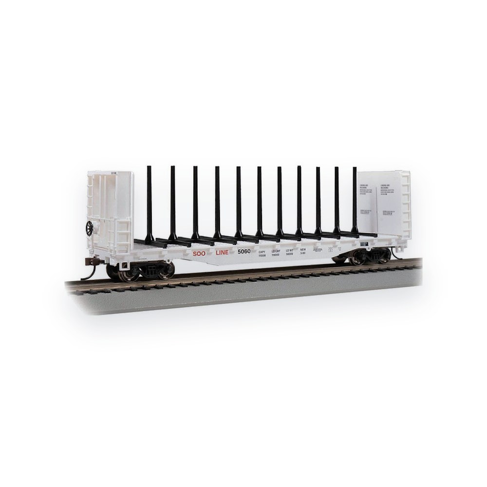 Bachmann HO 52 Center-Beam Flatcar, Soo Line, #5060