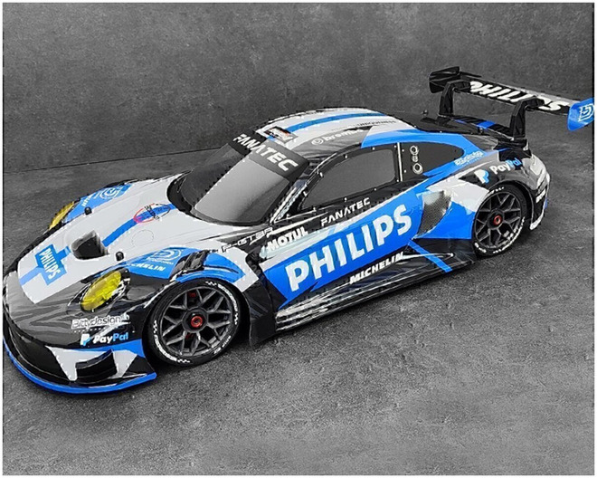 P-Gt3r Pre-Cut 1/7 Supercar Body (Clear)