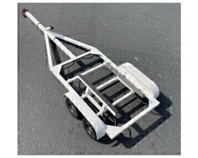 1/10 Scale Fully Adjustable Metal Boat Trailer with LED Lights