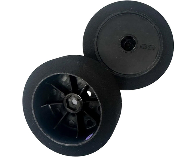 1/10 BSR 2.4" Front Pre-Mounted Foam Buggy Tires, Orange (2)