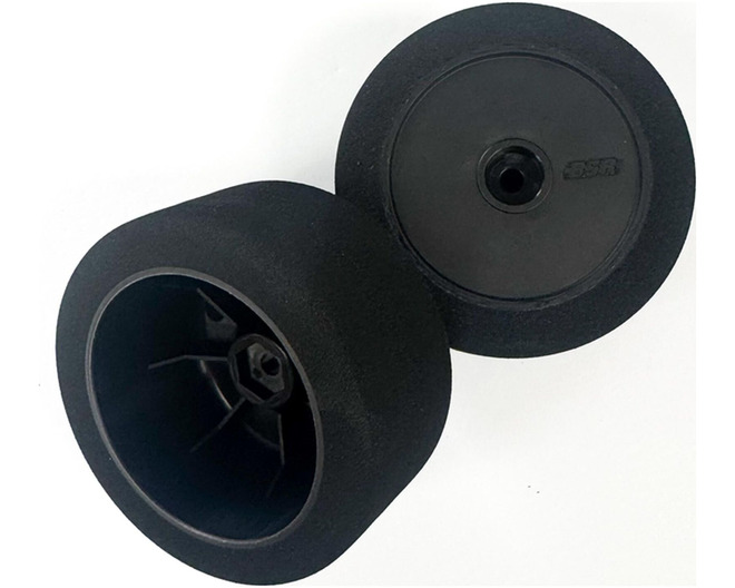 1/10 BSR 2.4" Rear Pre-Mounted Foam Buggy Tires, Green Compound