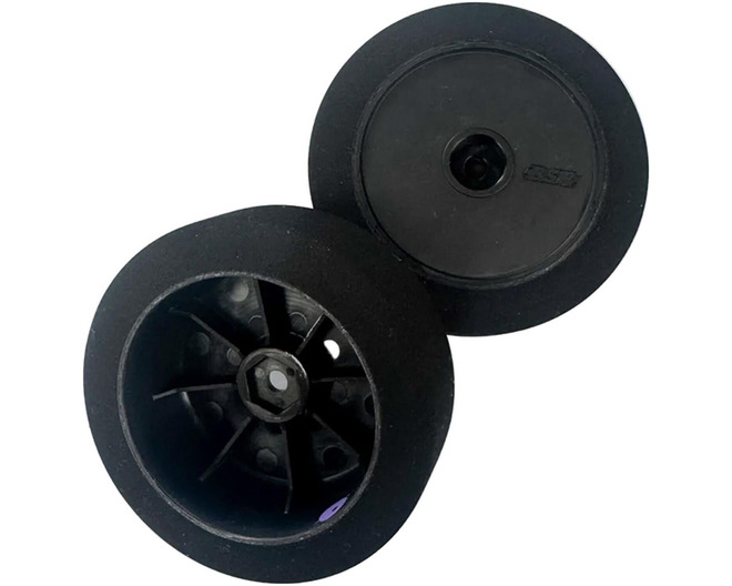 1/10 BSR 2.4" Front Pre-Mounted Foam Buggy Tires, Team Purple Co