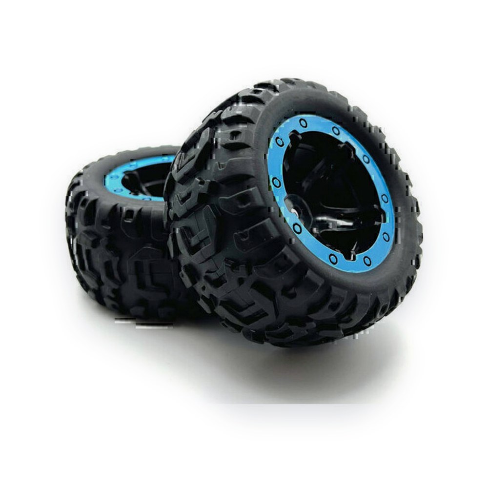 BlackZon Slyder Mt Wheels/Tires, Assembled, Black/Blue