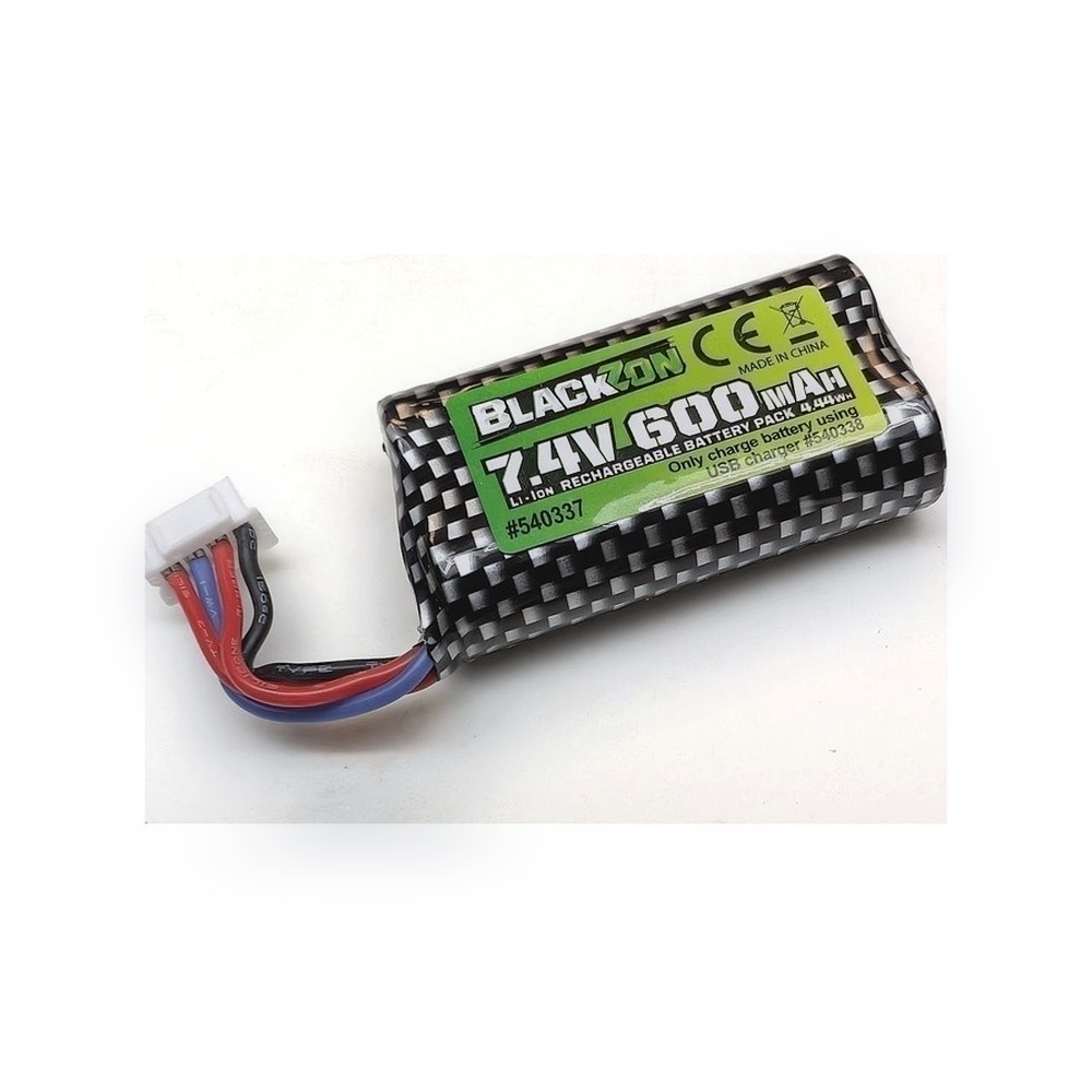 BlackZon Battery Pack for Spryte, L-Ion 7.4v 600mah