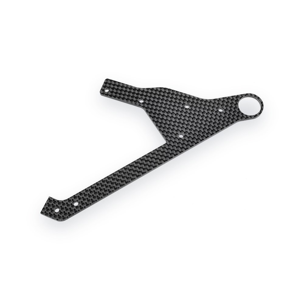 Corally Graphite Wheelie Bar Plate, 1 Pc