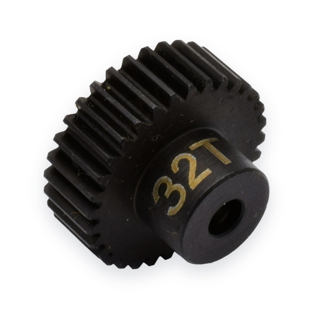 Hot Racing Hardened Steel Pinion Gear, 32T, 48P, 1/8 Bore