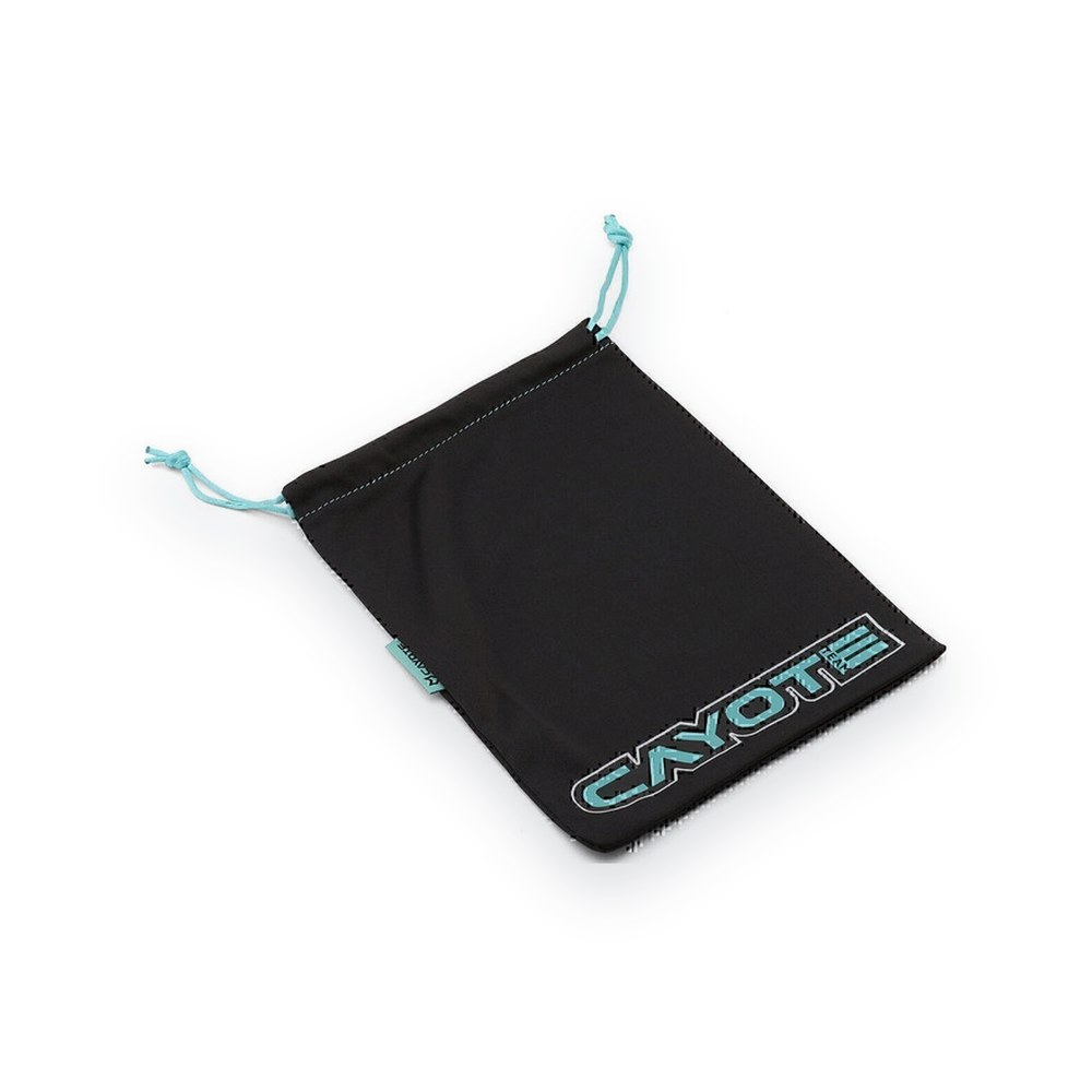 Cayote Small Drawstring Storage Pouch, Black