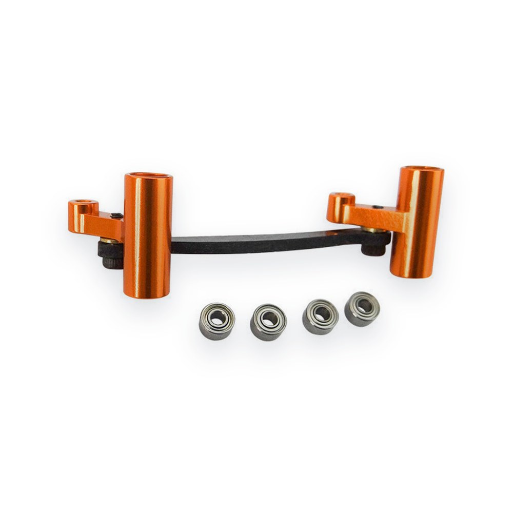 Hot Racing Bx Mt Sc 4 Steering System, Aluminum and Carbon Fiber, Brushed