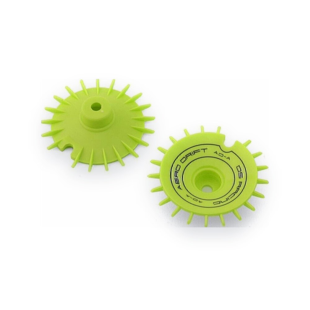 DS Racing Drift Element Sloped Aero Drift Wheel Covers, Flu Lime (2)