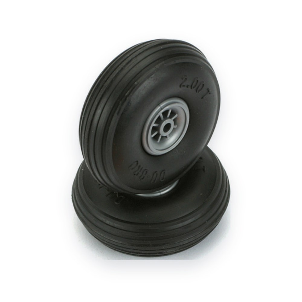 DU-BRO Treaded Wheels, 2 Inch (2)