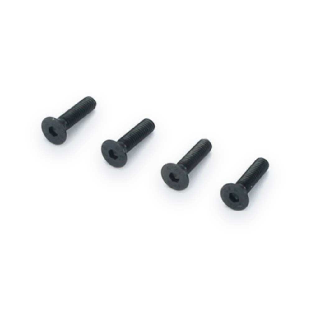DU-BRO M3x12mm FHCS Flat Head Cap Screws (4)