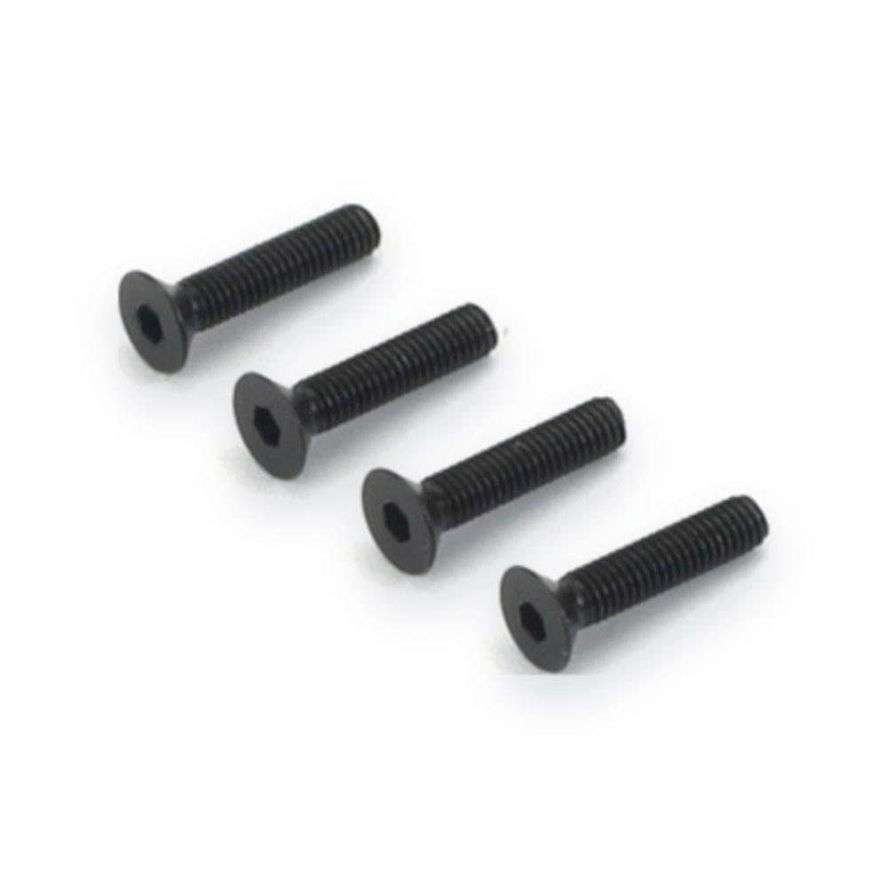 DU-BRO M3x14mm FHCS Flat Head Cap Screws (4)