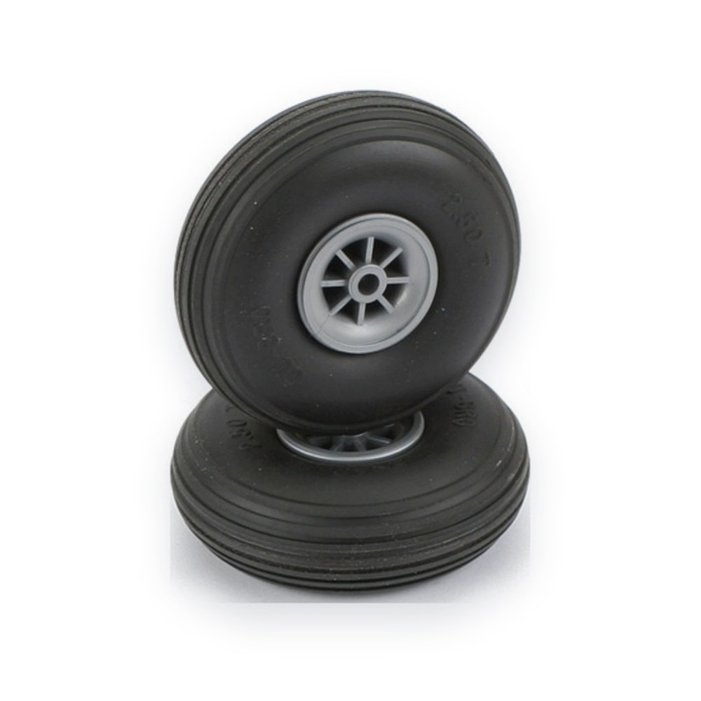 DU-BRO Treaded Wheels, 2-1/2 inch
