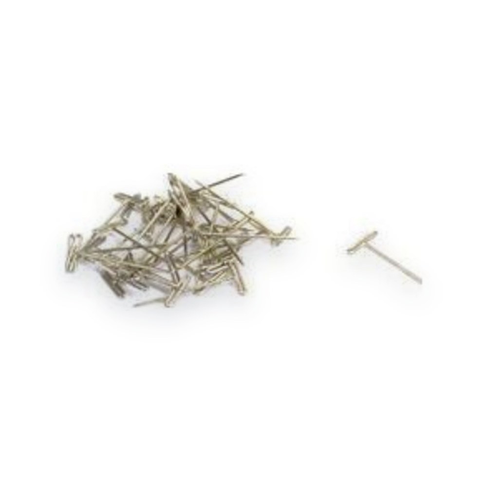DU-BRO Nickel Plated T-Pins, 1 inch, 100 Count