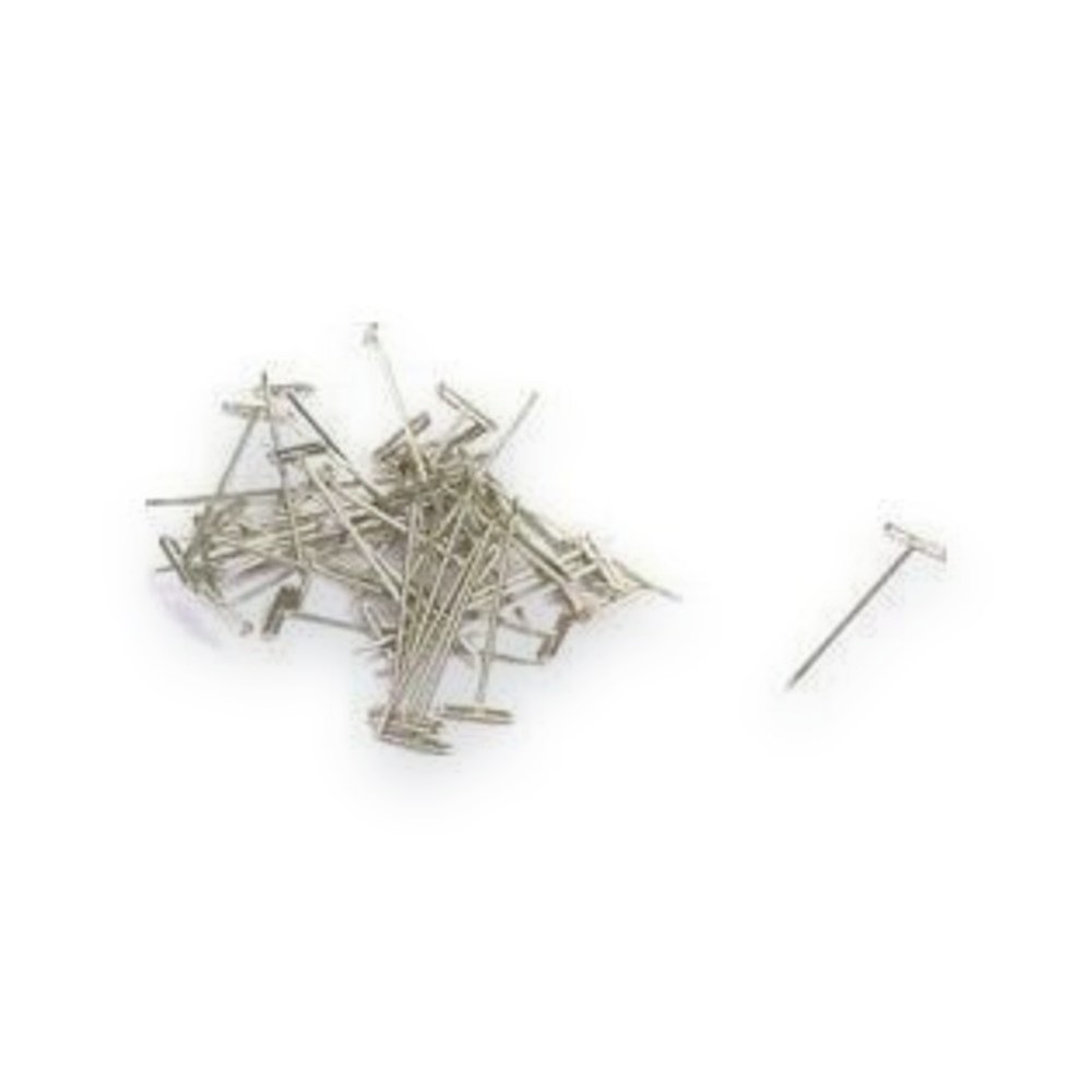 DU-BRO Nickel Plated T-Pins, 1-1/4 inch, 100 Count