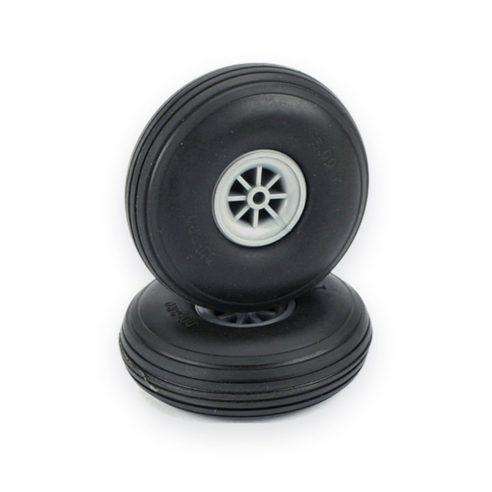 DU-BRO Treaded Wheels, 3 inch, Set of 2