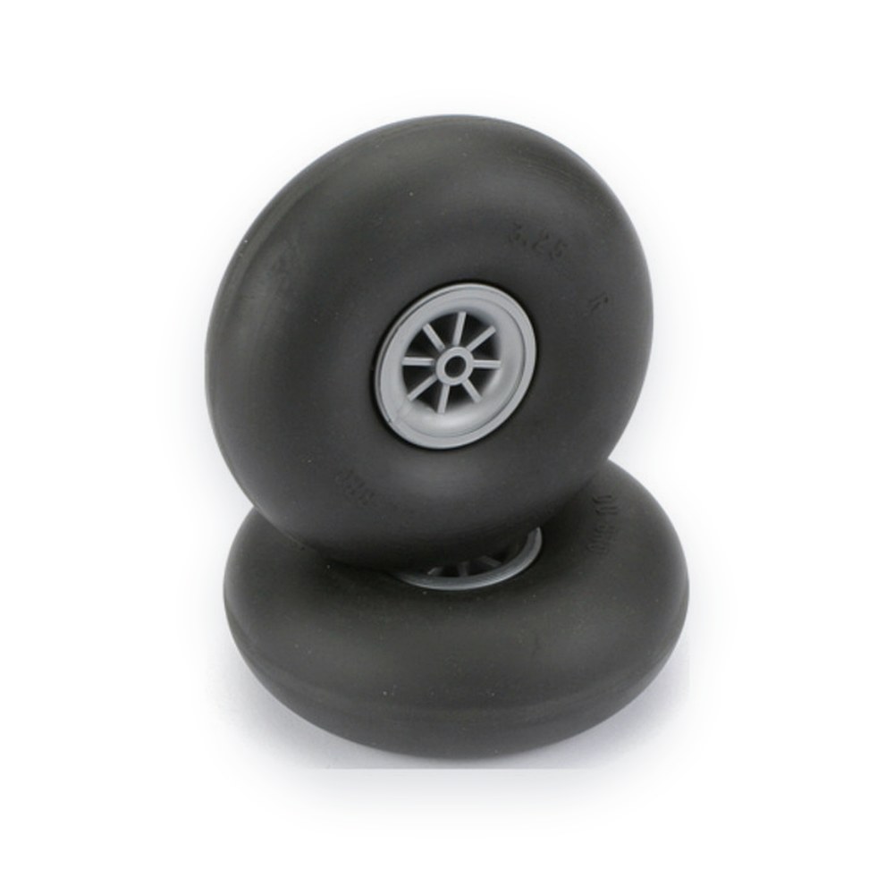 DU-BRO Smooth Wheels, 3-1/4 inch, Set of 2